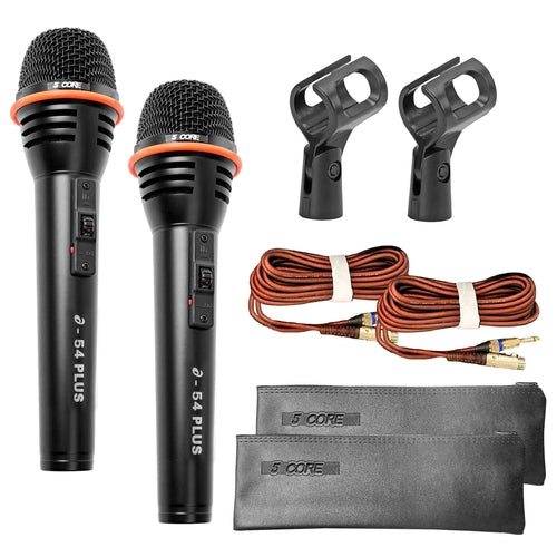 5Core Microphone Dynamic Mic Karaoke Singing Studio XLR Mics Handheld