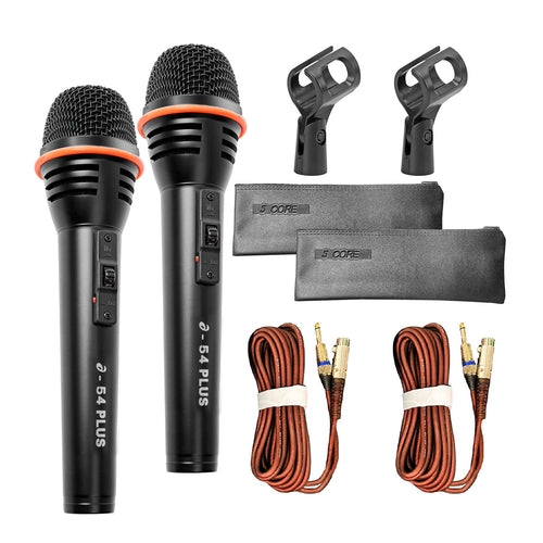 5Core Microphone Dynamic Mic Karaoke Singing Studio XLR Mics Handheld