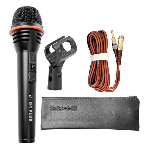 5Core Microphone Dynamic Mic Karaoke Singing Studio XLR Mics Handheld