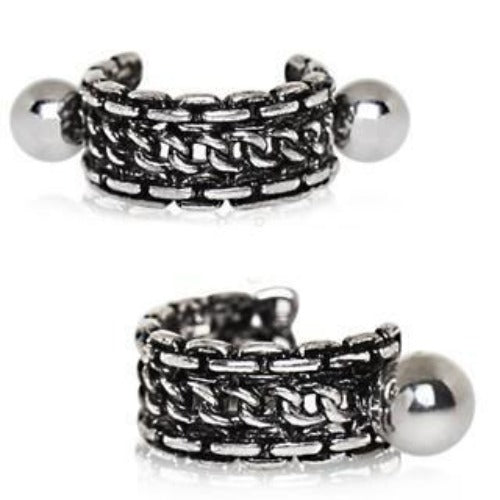 316L Stainless Steel Link Chain Cartilage Cuff Earring