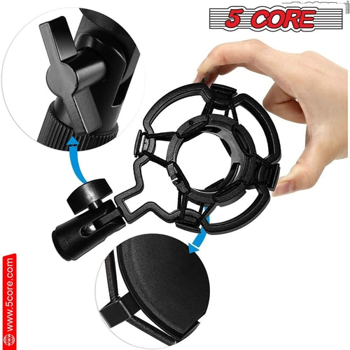 5Core Microphone Stand Suspension Desk Scissor Boom Arm W Shock Mount