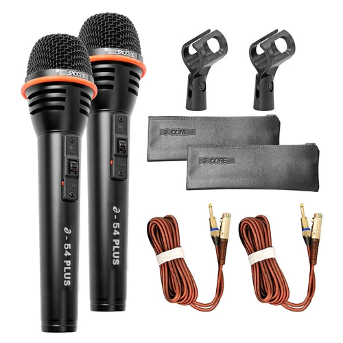 5Core Microphone Dynamic Mic Karaoke Singing Studio XLR Mics Handheld